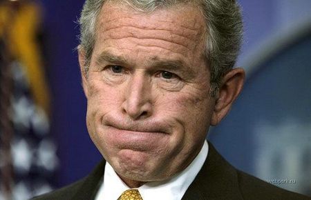 george w bush funny pics. A Last Look at President Bush