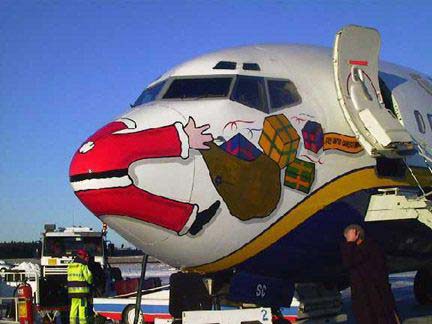 airplane-and-santa